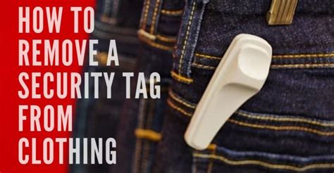 how to remove rfid tags|clothing store security tag removal.